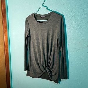 Women’s Yidarton Side-Tie Long Sleeve Shirt